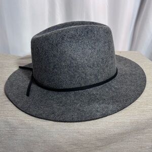 BRIXTON Sz 7 56 cm 100% Wood Fedora Hat Short Brim